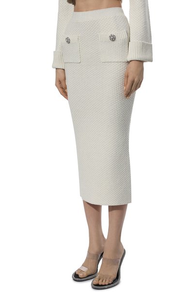 Юбка из хлопка и вискозы SELF-PORTRAIT, арт. RS22-072S, фото 3