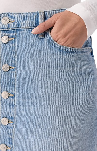 Джинсовая юбка amber midi skirt 7 FOR ALL MANKIND, арт. 7U400C10-1ZW, фото 5