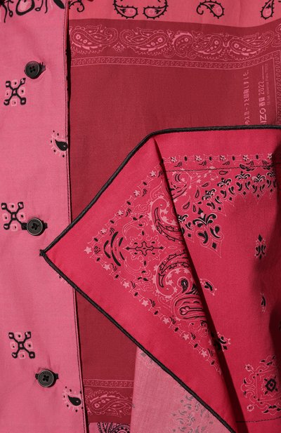 Хлопковая рубашка KENZO, арт. FC52CH0519S5, фото 5