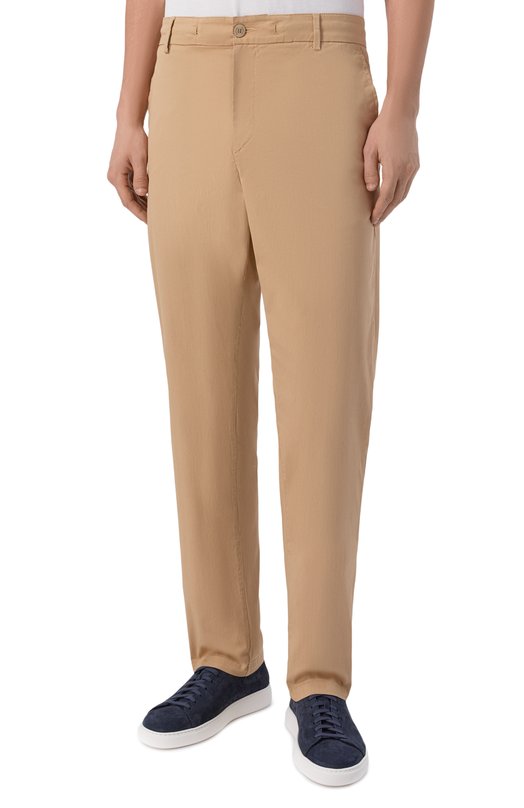 Хлопковые брюки Bogner 18018964 Бежевый  18018964 Фото 3