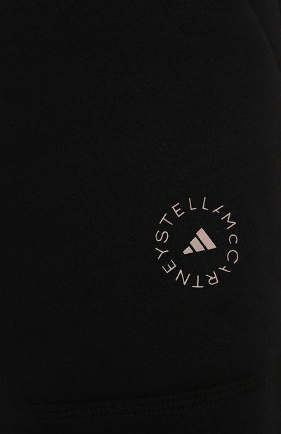 Хлопковые джоггеры ADIDAS BY STELLA MCCARTNEY черного цвета по цене 8415 руб., арт. FU0734, фото 5 Хлопковые джоггеры ADIDAS BY STELLA MCCARTNEY, арт. FU0734, фото 5