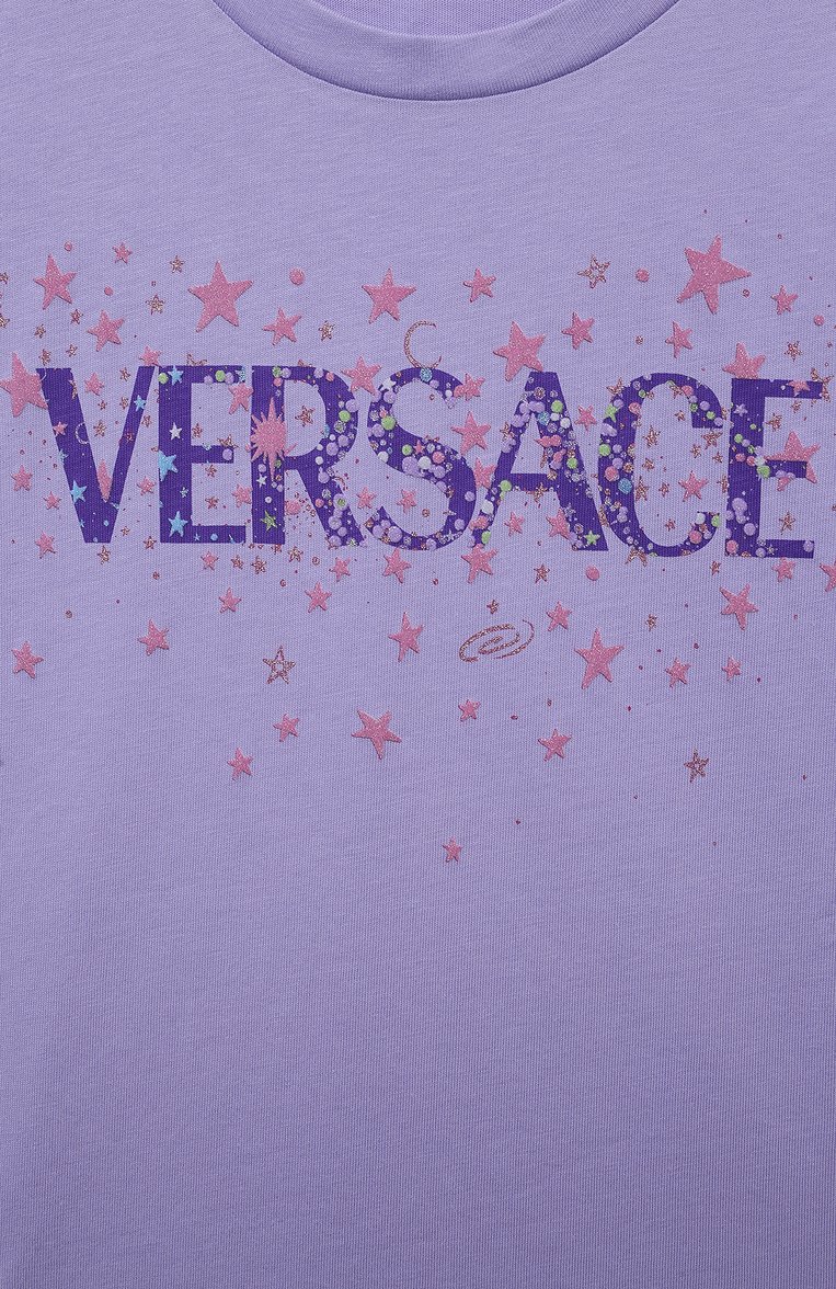 Хлопковая футболка VERSACE, арт. 1000052/1A07217/8A-14A, фото 3