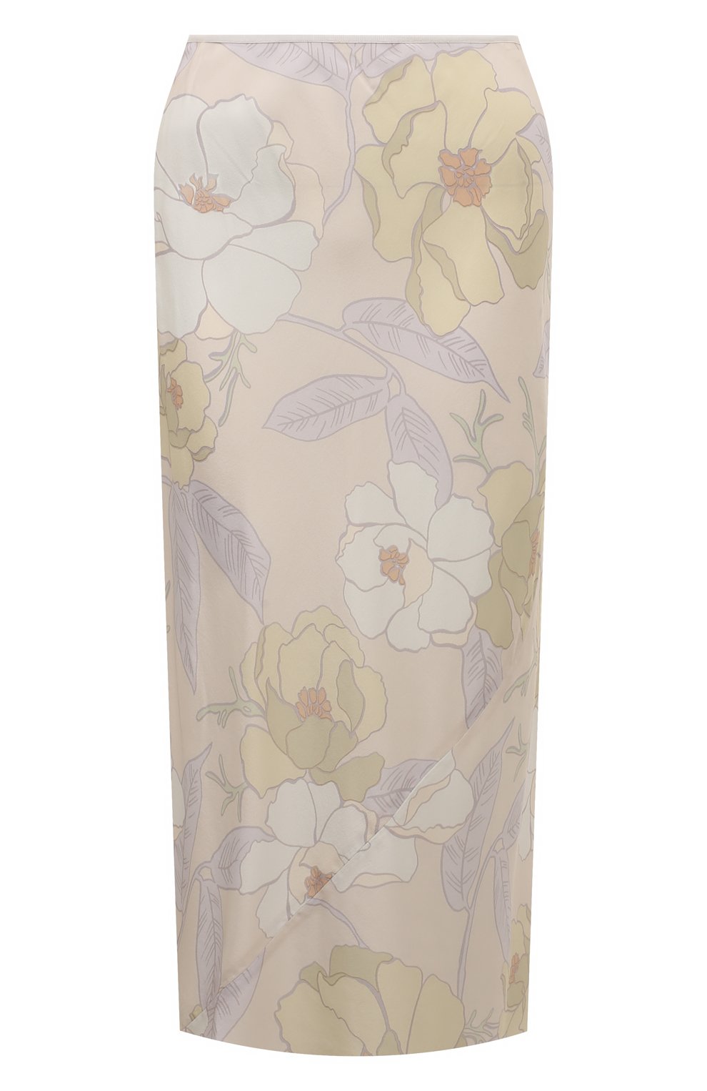 Шелковая юбка DRIES VAN NOTEN кремового цвета по цене 59950 руб., арт. 242-010802-9068, фото 1 Шелковая юбка DRIES VAN NOTEN, арт. 242-010802-9068, фото 1