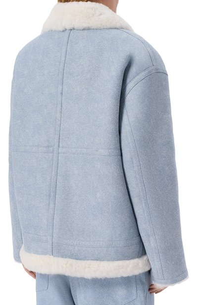 Дубленка из овчины 495 DENIM голубого цвета по цене 150000 руб., арт. 949524/DUS4LB, фото 4 Дубленка из овчины 495 DENIM, арт. 949524/DUS4LB, фото 4