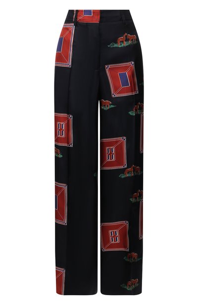 Женские шелковые брюки VICTORIA BECKHAM, арт. 1120WTR000861B