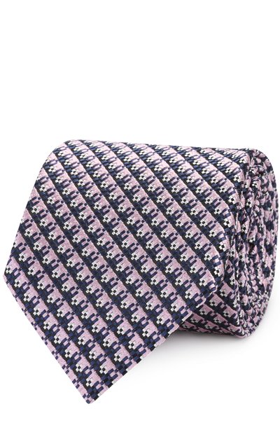 Мужской шелковый галстук с узором ZEGNA, арт. Z9D321L8