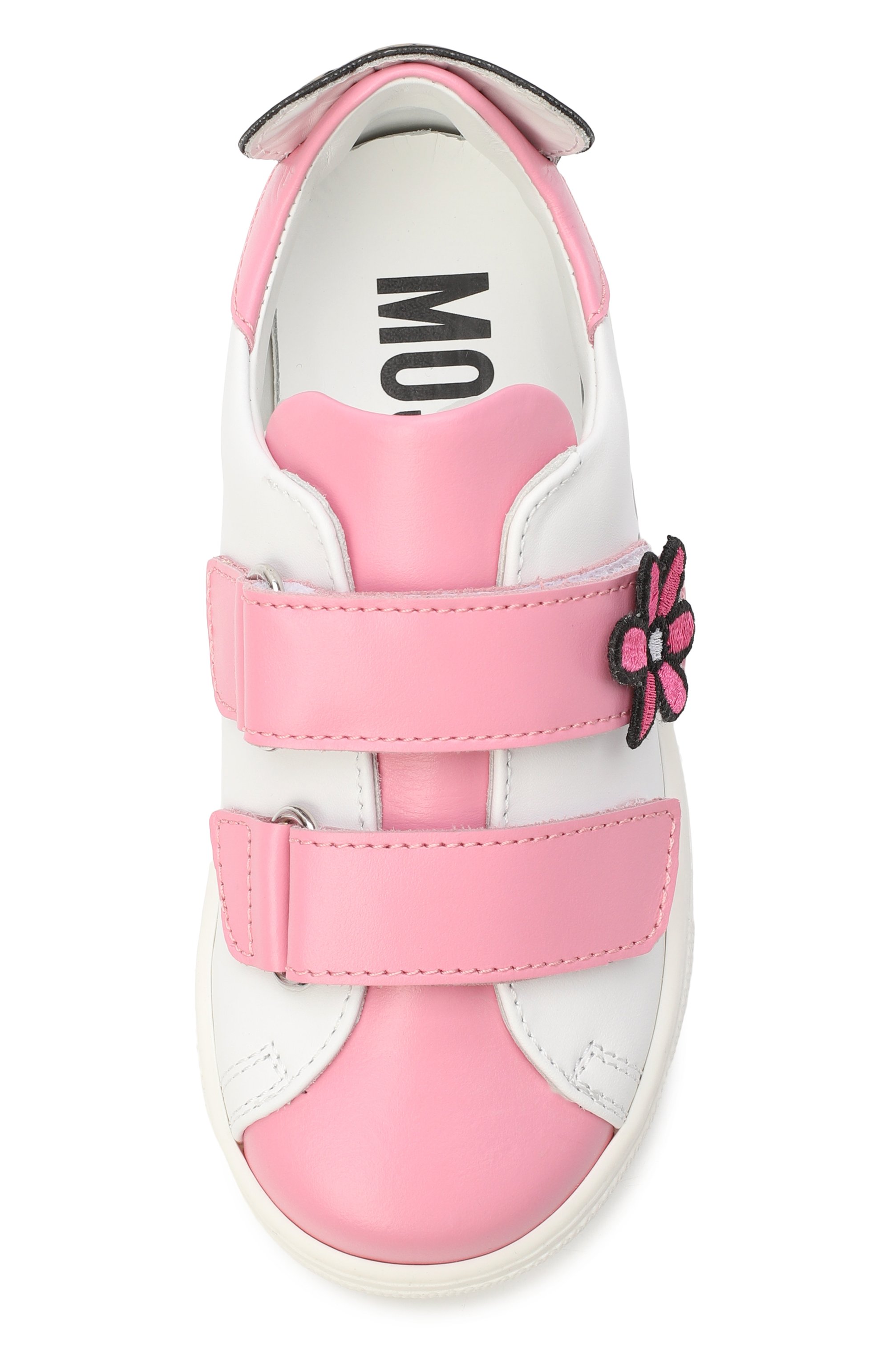 Кожаные кеды MOSCHINO, арт. 83070/VAR1, фото 4