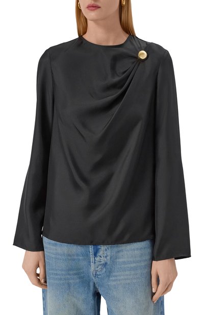 Шелковая блузка LOULOU DE SAISON, арт. AZAE, фото 3