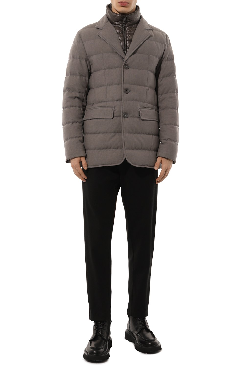 Пуховая куртка HERNO темно-серого цвета по цене 236500 руб., арт. PI001174U-RUS/33279, фото 2 Пуховая куртка HERNO, арт. PI001174U-RUS/33279, фото 2