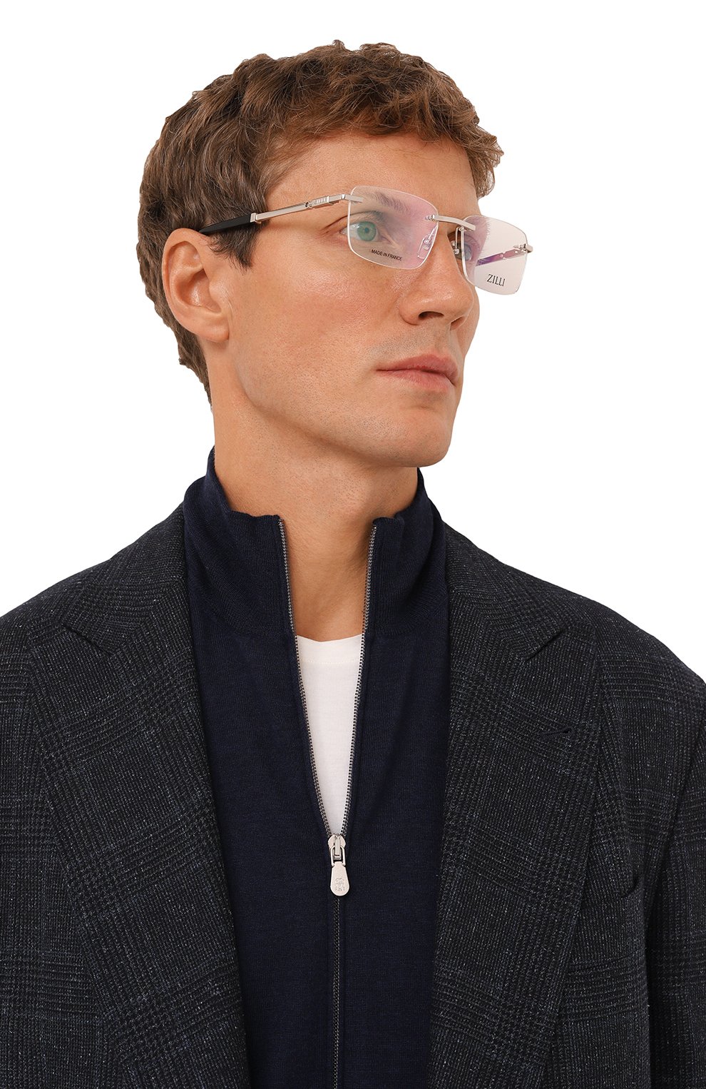 Оправа ZILLI серебряного цвета по цене 59800 руб., арт. ZI-60063 C02, фото 2 Оправа ZILLI, арт. ZI-60063 C02, фото 2