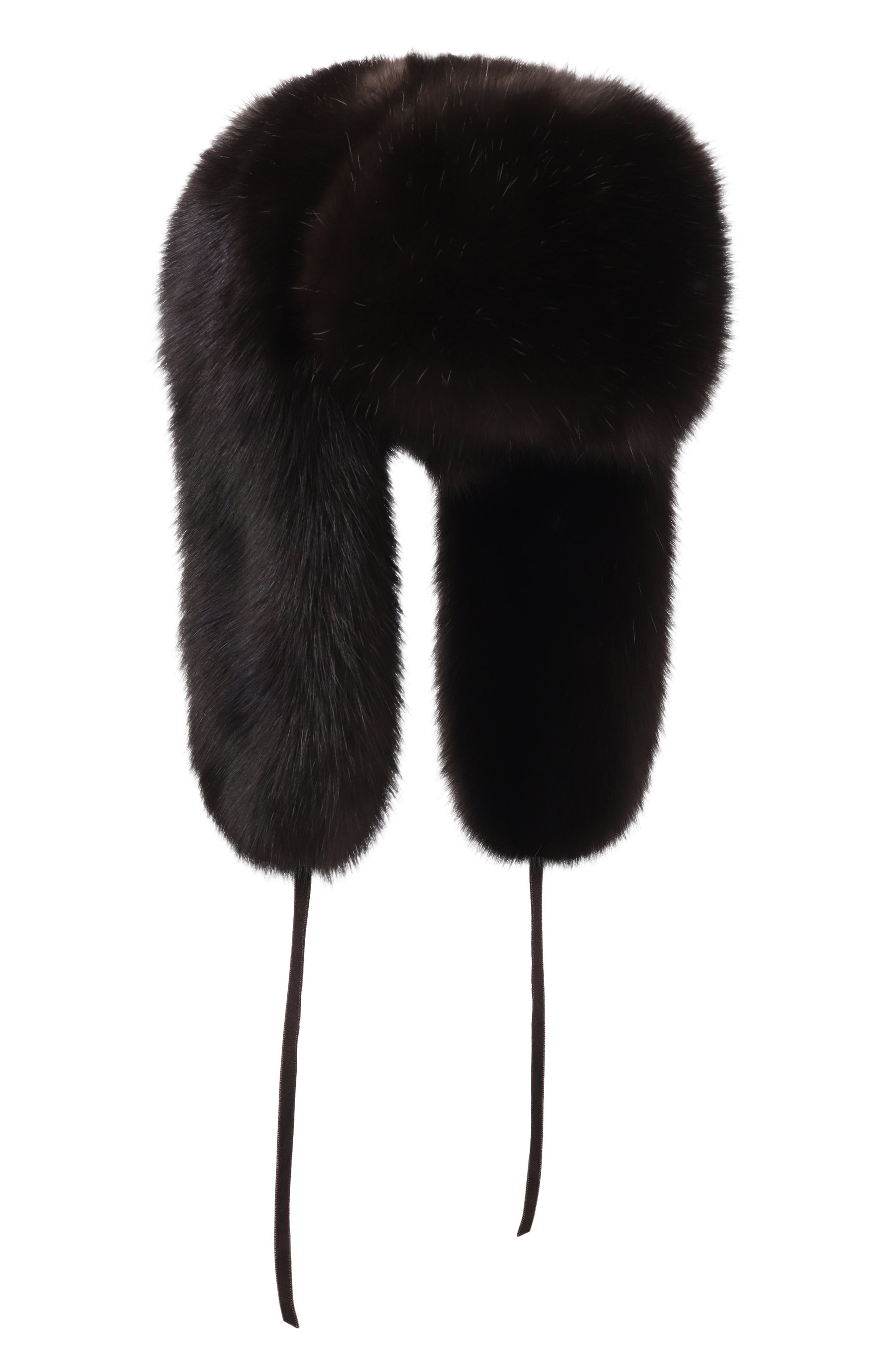 Меховая шапка-ушанка из соболя BLACK SABLE, арт. BS-FHFF-EB, фото 1