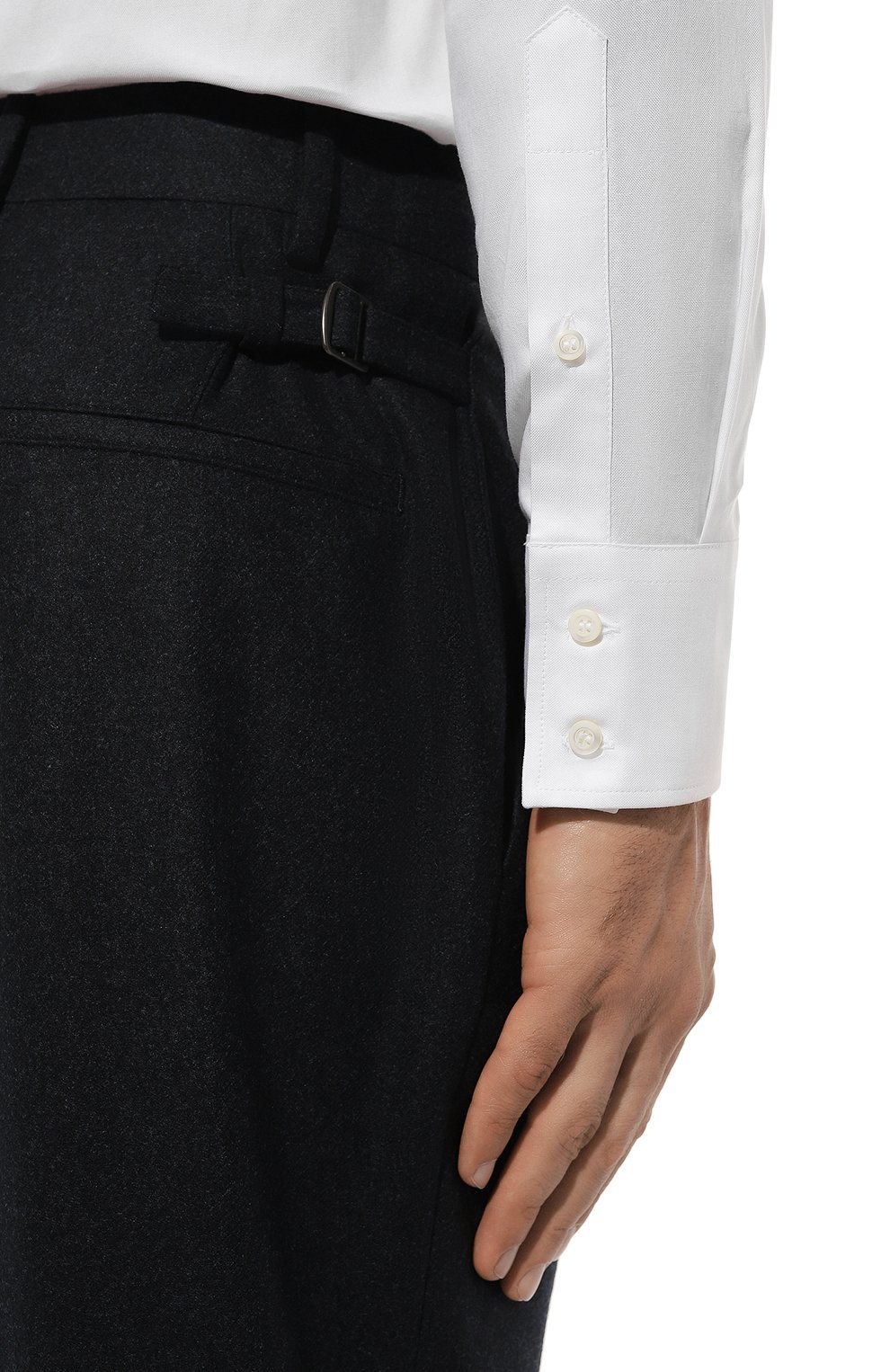 Хлопковая сорочка BRUNELLO CUCINELLI, арт. MB6970028, фото 6