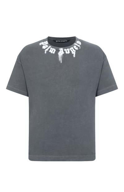 Мужская хлопковая футболка PALM ANGELS, арт. PMAA109F25JER009