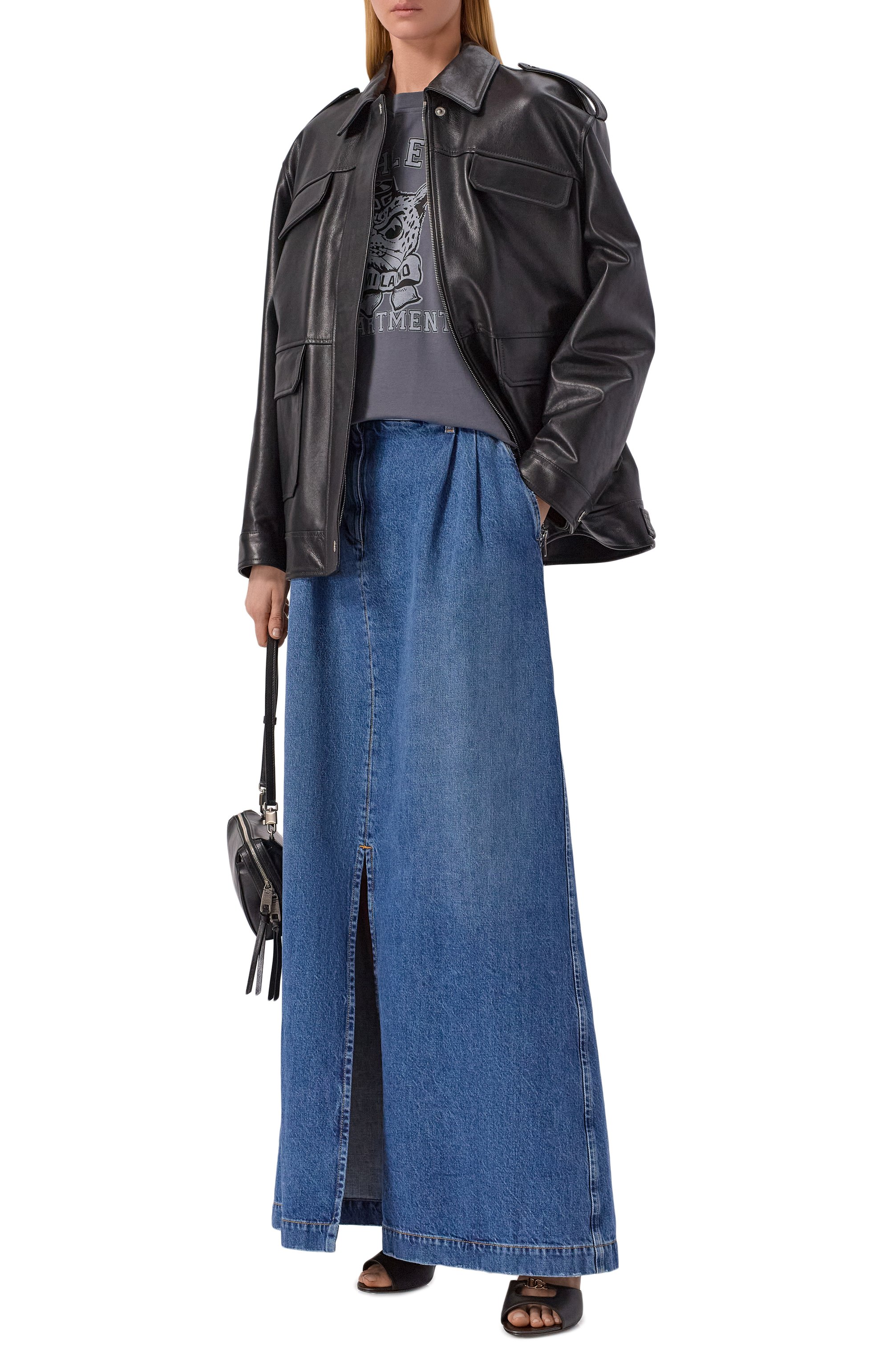 Джинсовая юбка DOLCE & GABBANA синего цвета по цене 118000 руб., арт. F4DC4D/G80B3, фото 2 Джинсовая юбка DOLCE & GABBANA, арт. F4DC4D/G80B3, фото 2