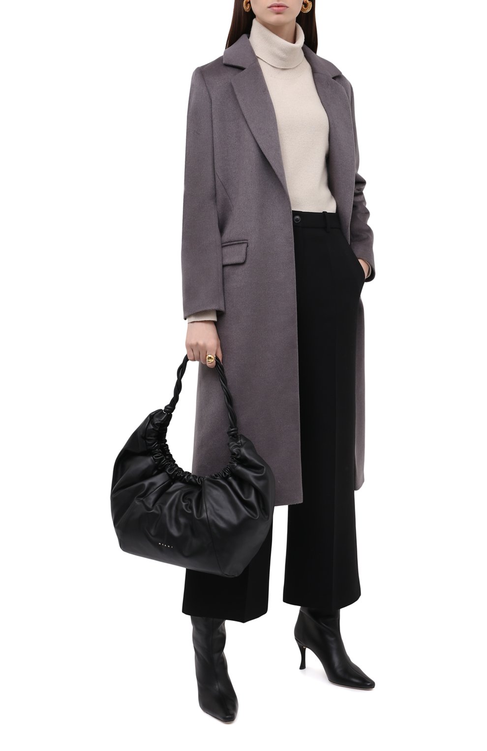 Пальто из шерсти и кашемира SEVEN LAB, арт. CMAR venecia charcoal, фото 2