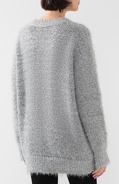 Свитер MSGM серебряного цвета по цене 41650 руб., арт. 2742MDM255 195971, фото 4 Свитер MSGM, арт. 2742MDM255 195971, фото 4