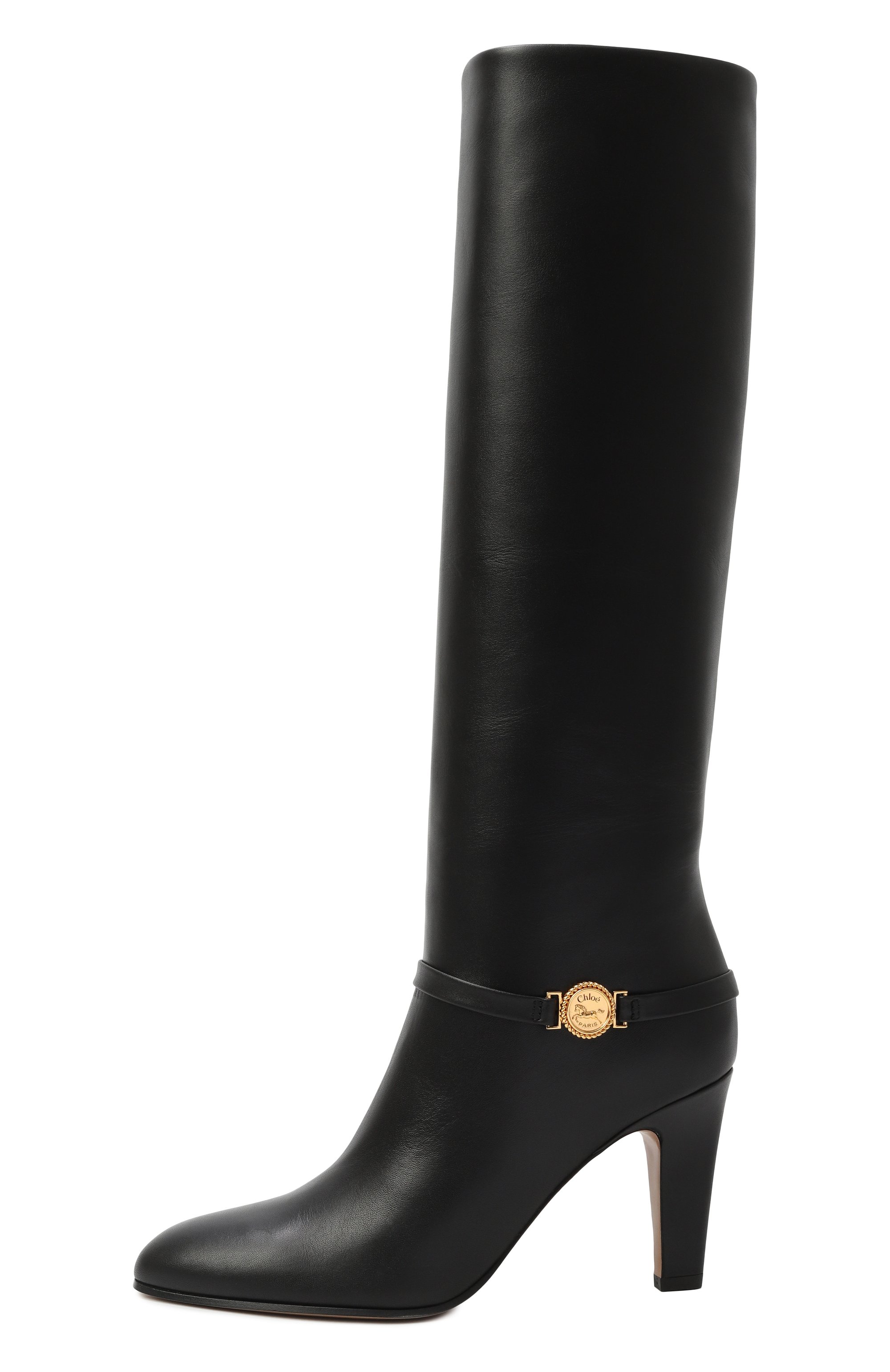 Кожаные сапоги eve 85 CHLOÉ, арт. CH25W13JUY, фото 4