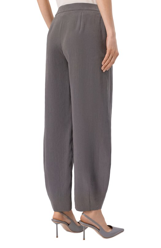 Шелковые брюки Giorgio Armani GW002795/TE13824 Серый  GW002795/TE13824 Фото 4