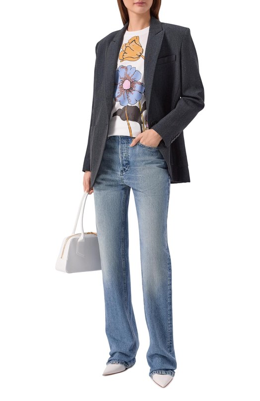 Хлопковая футболка Marni THJE0293PS/USCY78 Белый  THJE0293PS/USCY78 Фото 2