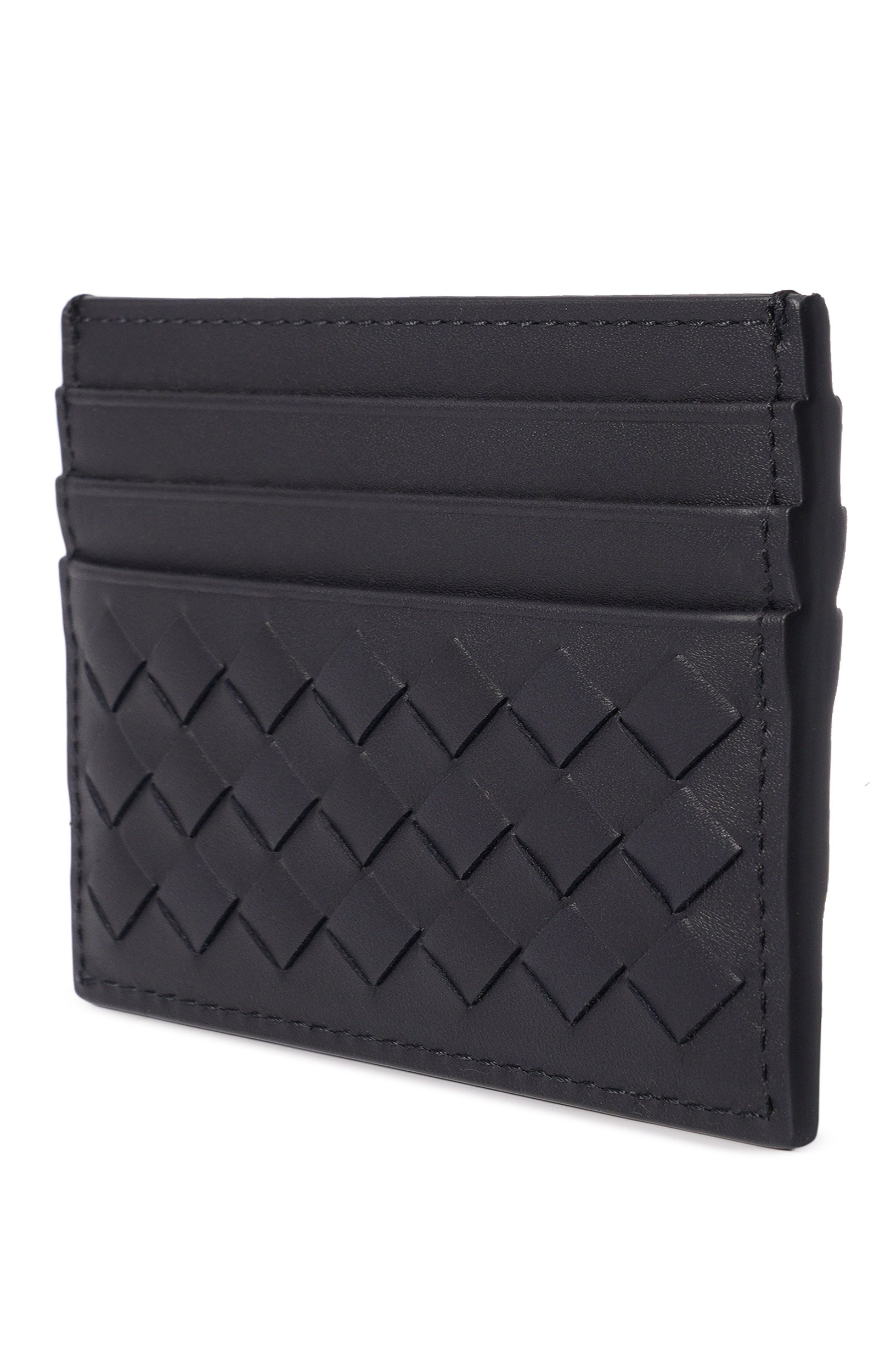 Кожаный футляр для кредитных карт BOTTEGA VENETA темно-синего цвета по цене 41650 руб., арт. 522326/V47W1, фото 2 Кожаный футляр для кредитных карт BOTTEGA VENETA, арт. 522326/V47W1, фото 2