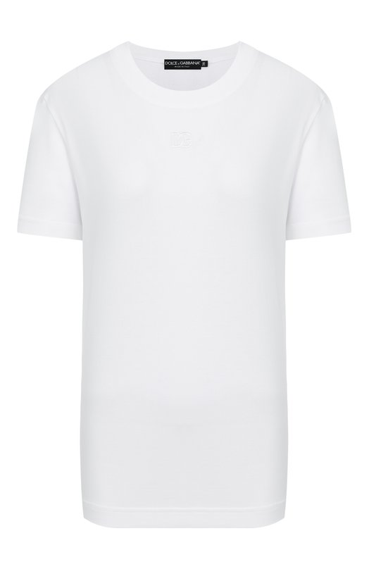 Хлопковая футболка Dolce & Gabbana F8V42Z/GDC9C Белый F8V42Z/GDC9C