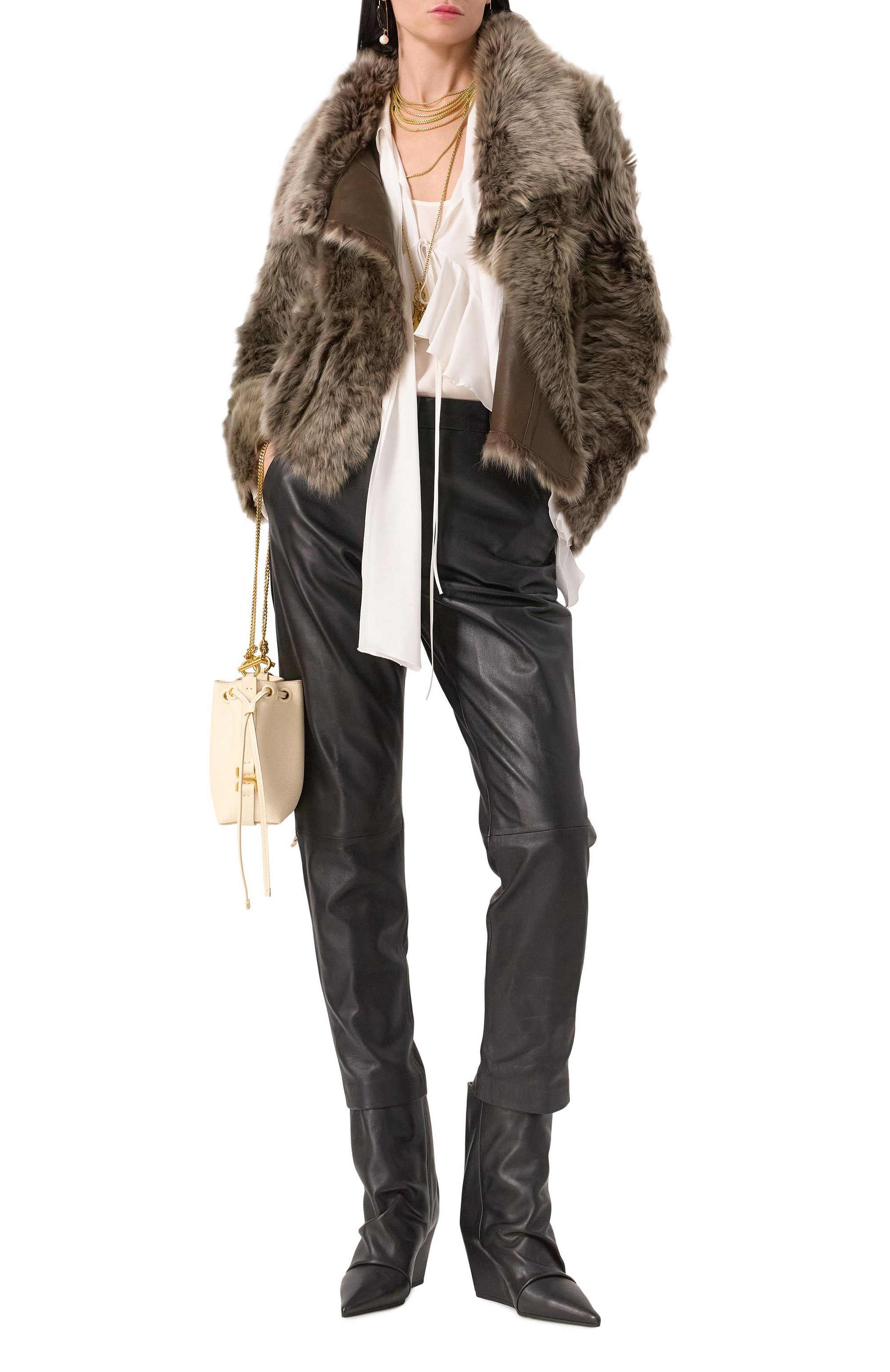 Дубленка из овчины YVES SALOMON, арт. 25WYV60868MERL, фото 2