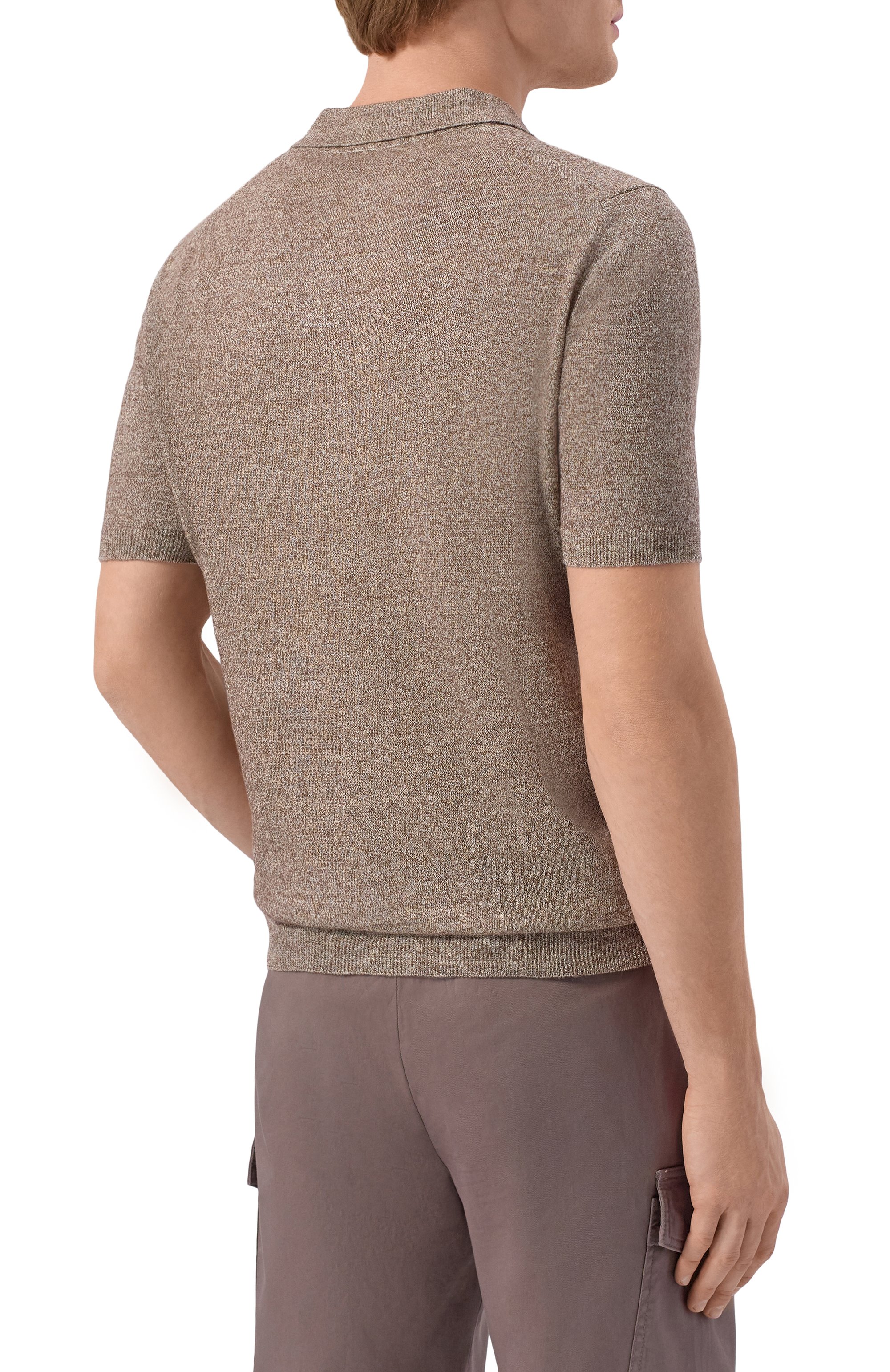 Поло изо льна и хлопка ANDREA CAMPAGNA, арт. PL1MCSK/LC14R, фото 4