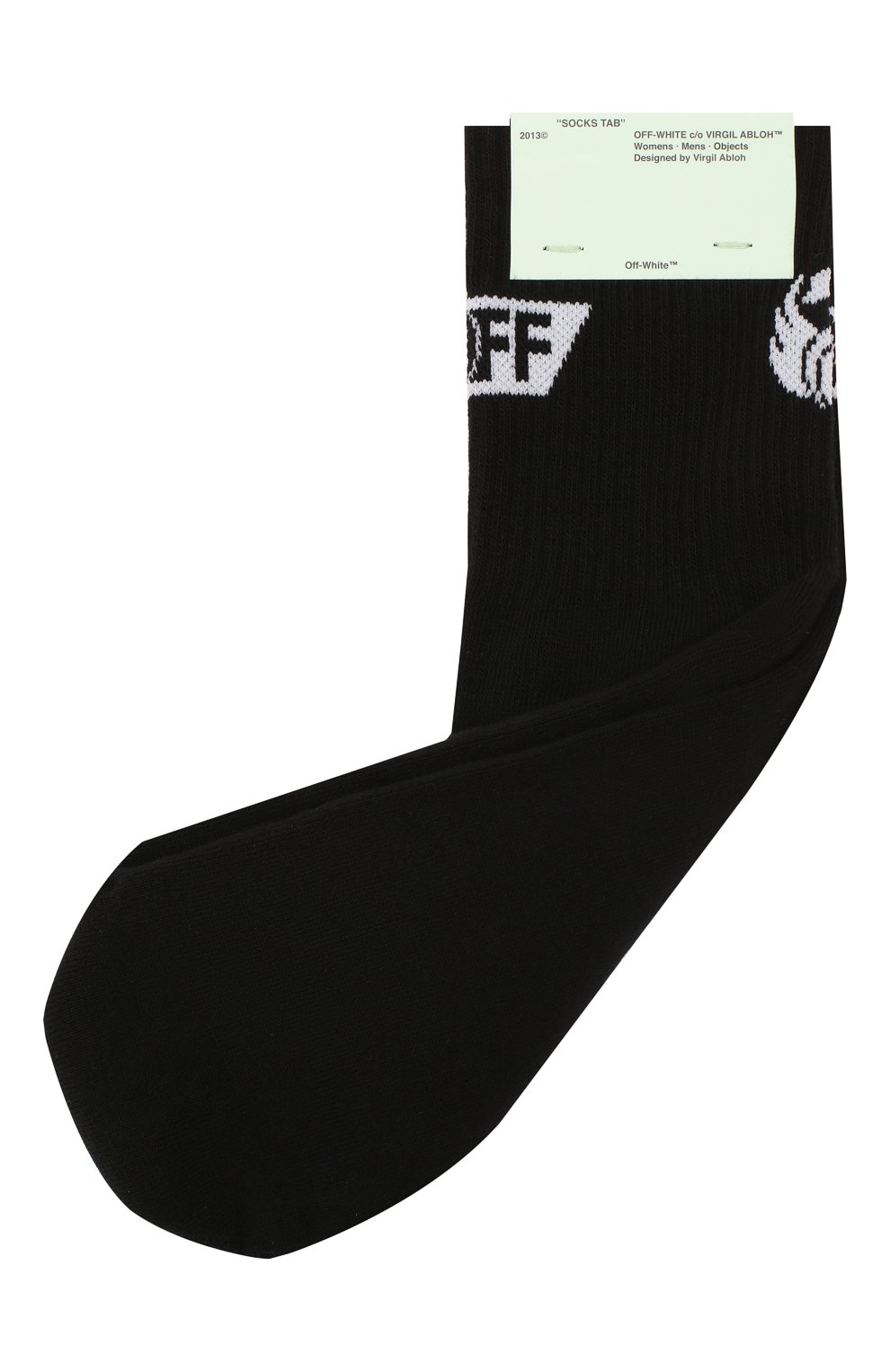 Хлопковые носки OFF-WHITE черного цвета по цене 3495 руб., арт. 0WRA012E191200801001, фото 1 Хлопковые носки OFF-WHITE, арт. 0WRA012E191200801001, фото 1