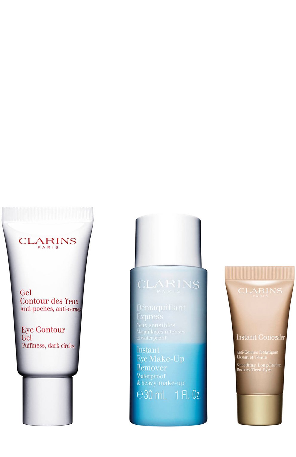 Наборе: гель для глаз + средство для удаления макияжа + консилер (20+30+5ml) CLARINS, арт. 80028012, фото 1