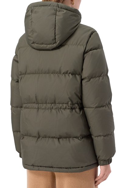 Пуховик BURBERRY хаки цвета по цене 229500 руб., арт. 8110246, фото 4 Пуховик BURBERRY, арт. 8110246, фото 4