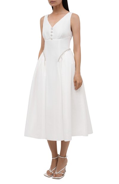 Платье SELF-PORTRAIT белого цвета по цене 54650 руб., арт. PF21-017, фото 3 Платье SELF-PORTRAIT, арт. PF21-017, фото 3