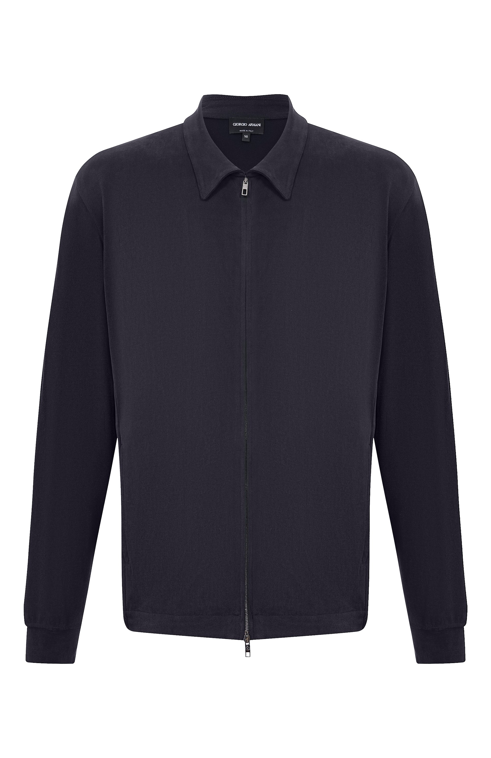Куртка-рубашка GIORGIO ARMANI темно-синего цвета по цене 184500 руб., арт. GM004107/TE23036, фото 1 Куртка-рубашка GIORGIO ARMANI, арт. GM004107/TE23036, фото 1
