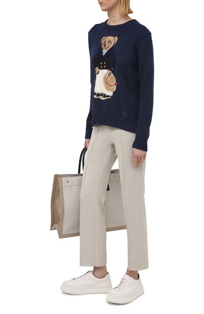 Свитер из хлопка и льн а POLO RALPH LAUREN, арт. 211827666, фото 2
