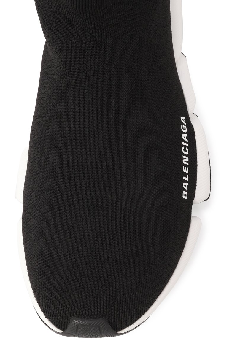 Женские текстильные кроссовки speed.2 BALENCIAGA черного цвета, арт. 617196/W2DB2 | Фото 6 (Стили: Кэжуэл; Материал внешний: Текстиль; Материал внутренний: Текстиль; Кросс-КТ: Высокие; Материал утеплителя: Без утеплителя; Подошва: Платформа)