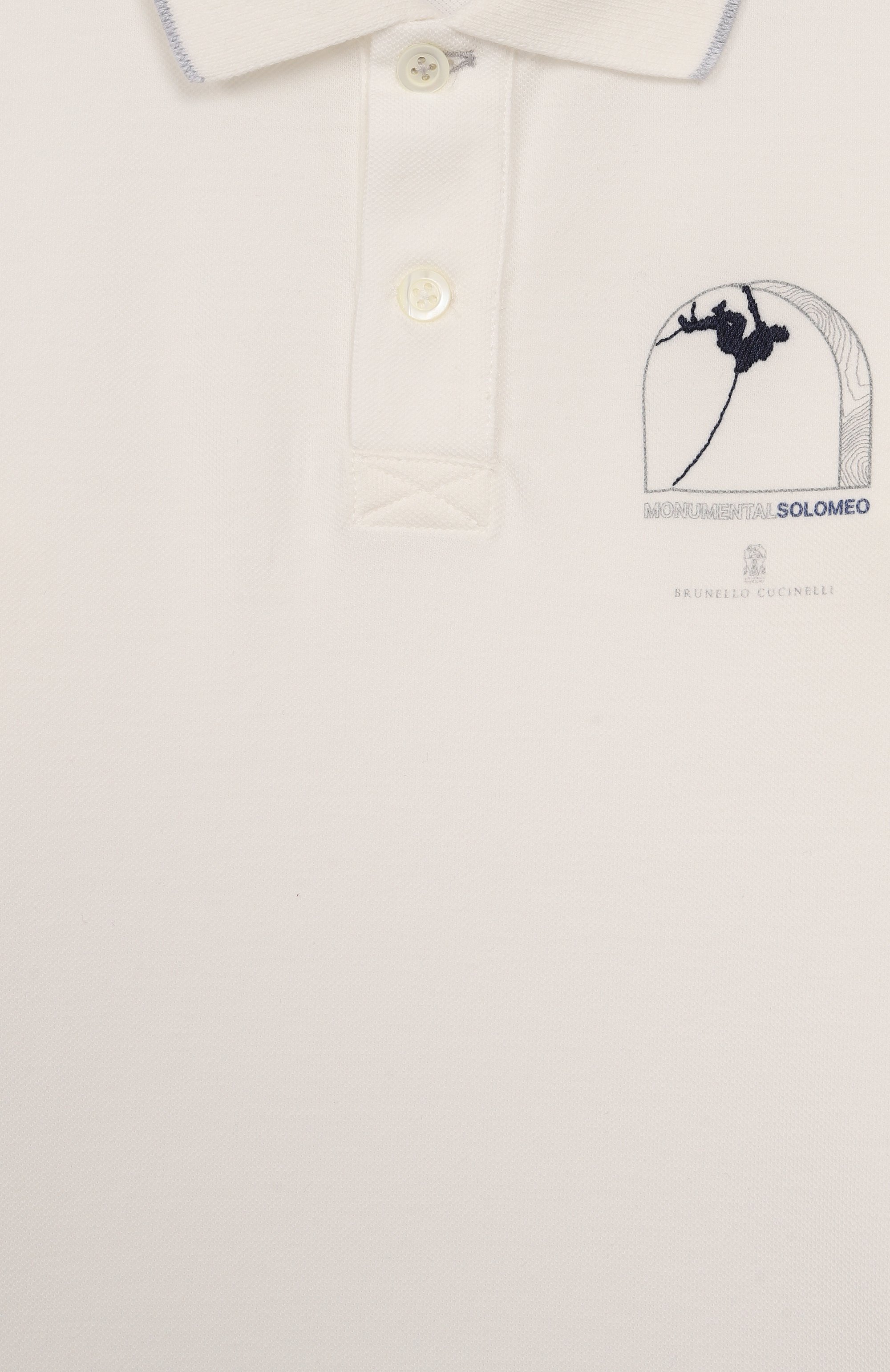 Хлопковое поло BRUNELLO CUCINELLI, арт. BE854T327A, фото 3