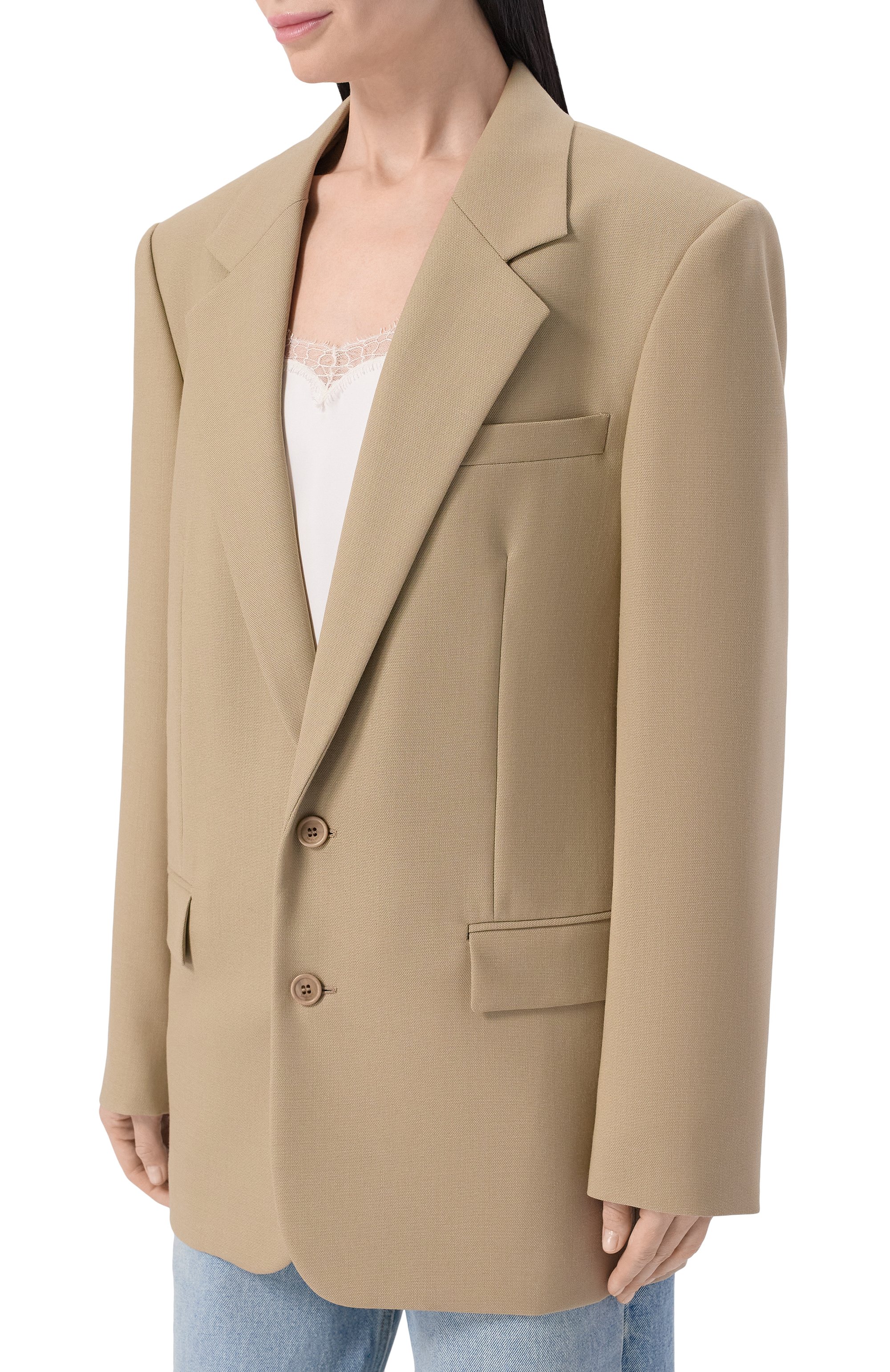 Жакет из шерсти и шелка SAINT LAURENT, арт. 858458/Y7K11, фото 3