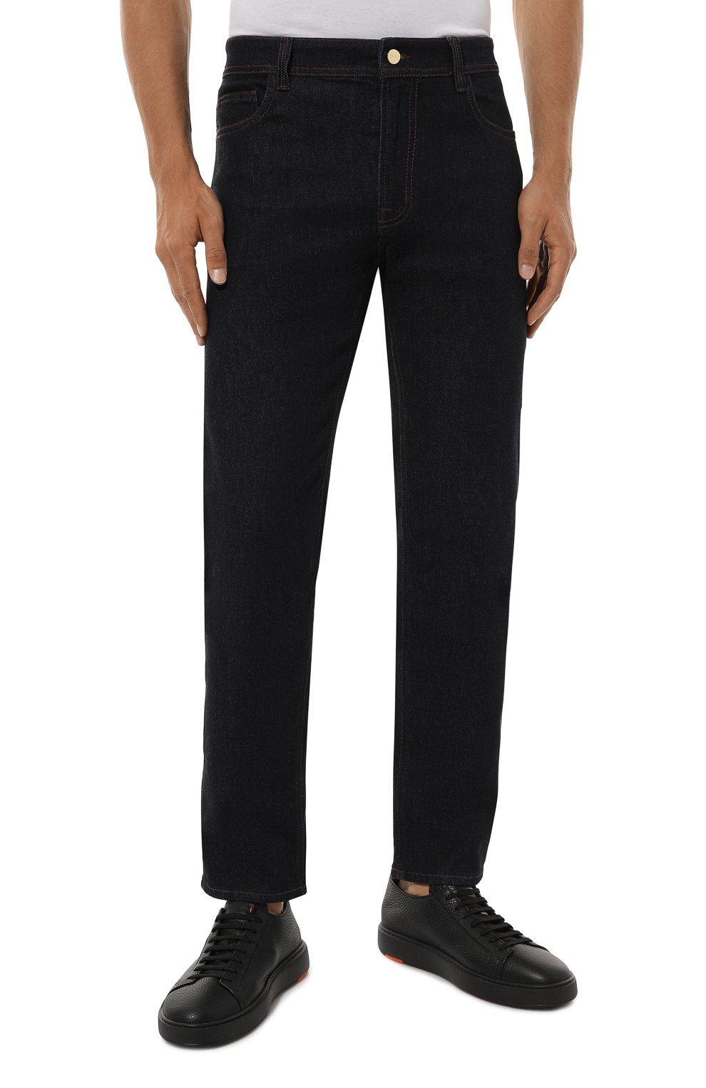 Джинсы CANALI темно-синего цвета по цене 69950 руб., арт. 91729/PX01028, фото 3 Джинсы CANALI, арт. 91729/PX01028, фото 3