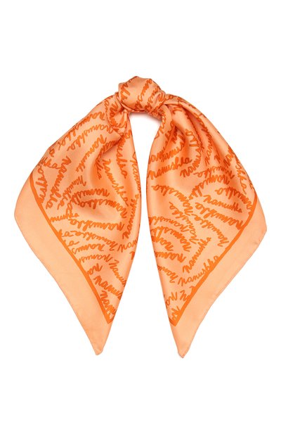 Шелковый платок NANUSHKA, арт. S0LEIL_RUST HANDWRITING_SILK, фото 1
