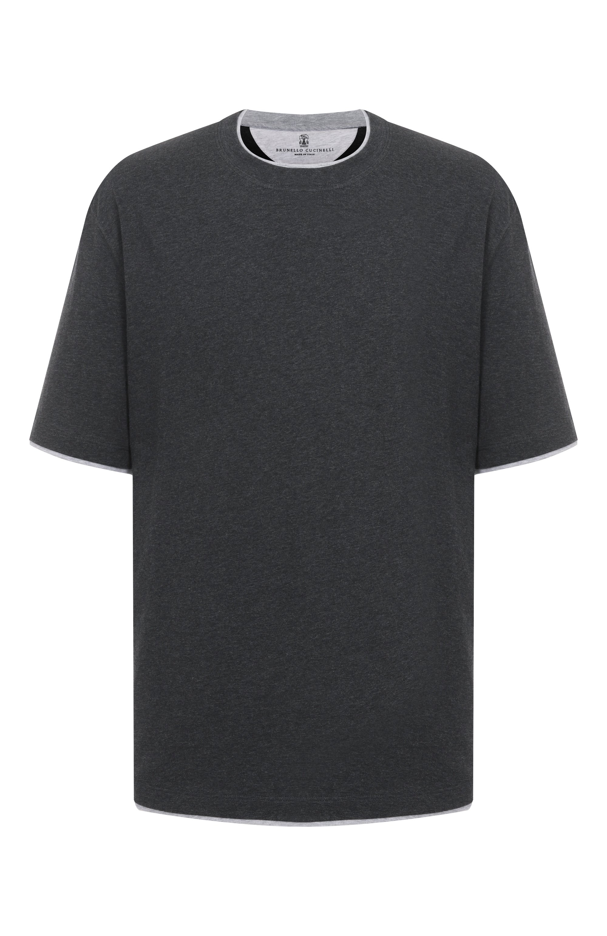 Хлопковая футболка BRUNELLO CUCINELLI, арт. M0B137427W, фото 1