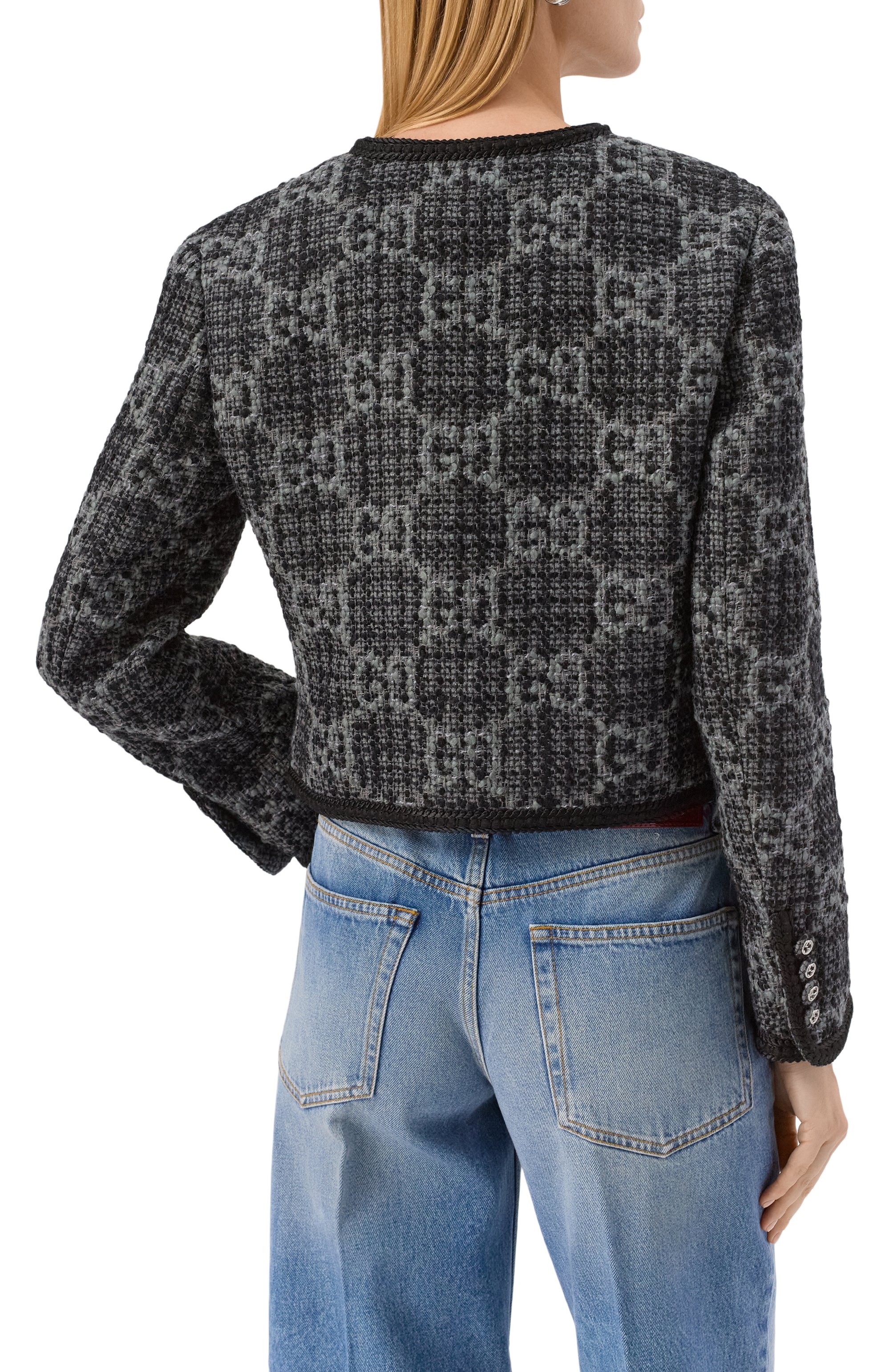 Твидовый жакет GUCCI, арт. 761164/ZAPA4, фото 4