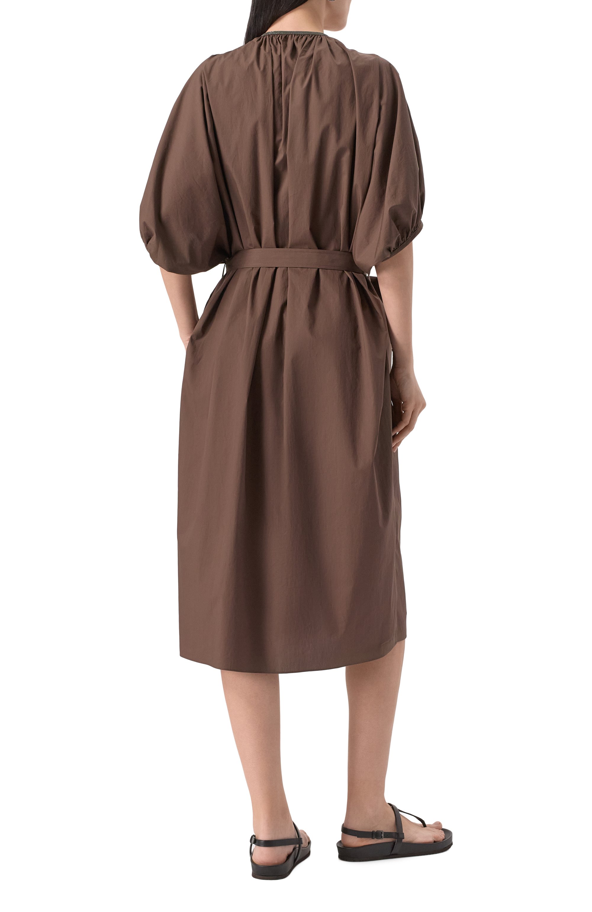 Хлопковое платье BRUNELLO CUCINELLI, арт. M0H93AHB81, фото 4