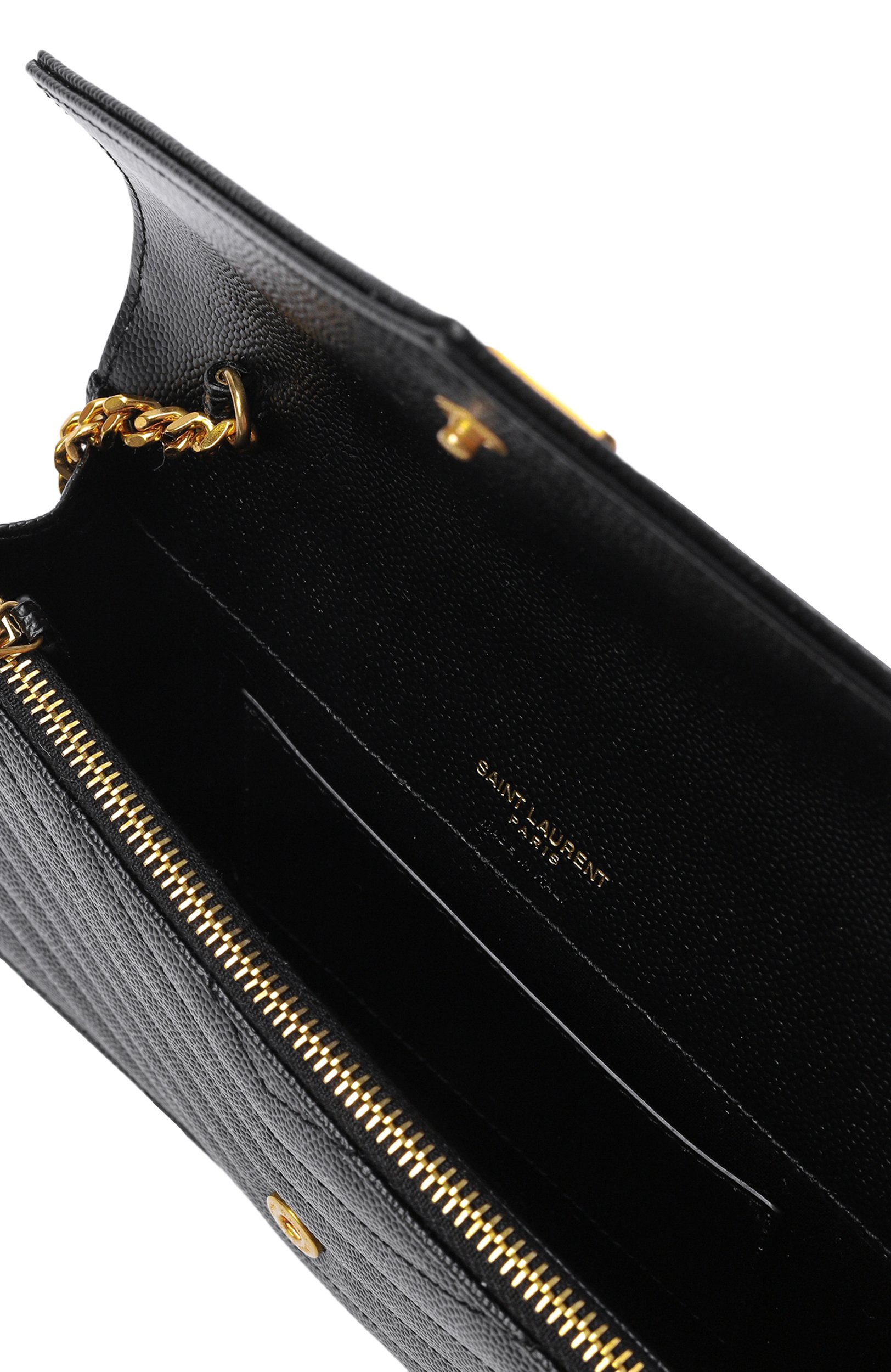 Сумка cassandre SAINT LAURENT черного цвета по цене 146500 руб., арт. 857605/B0W01, фото 5 Сумка cassandre SAINT LAURENT, арт. 857605/B0W01, фото 5