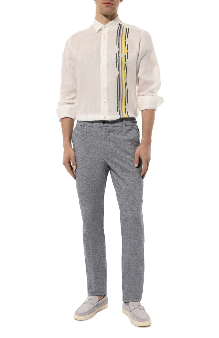 Шерстяные брюки ANDREA CAMPAGNA, арт. SPIAGGIA, фото 2