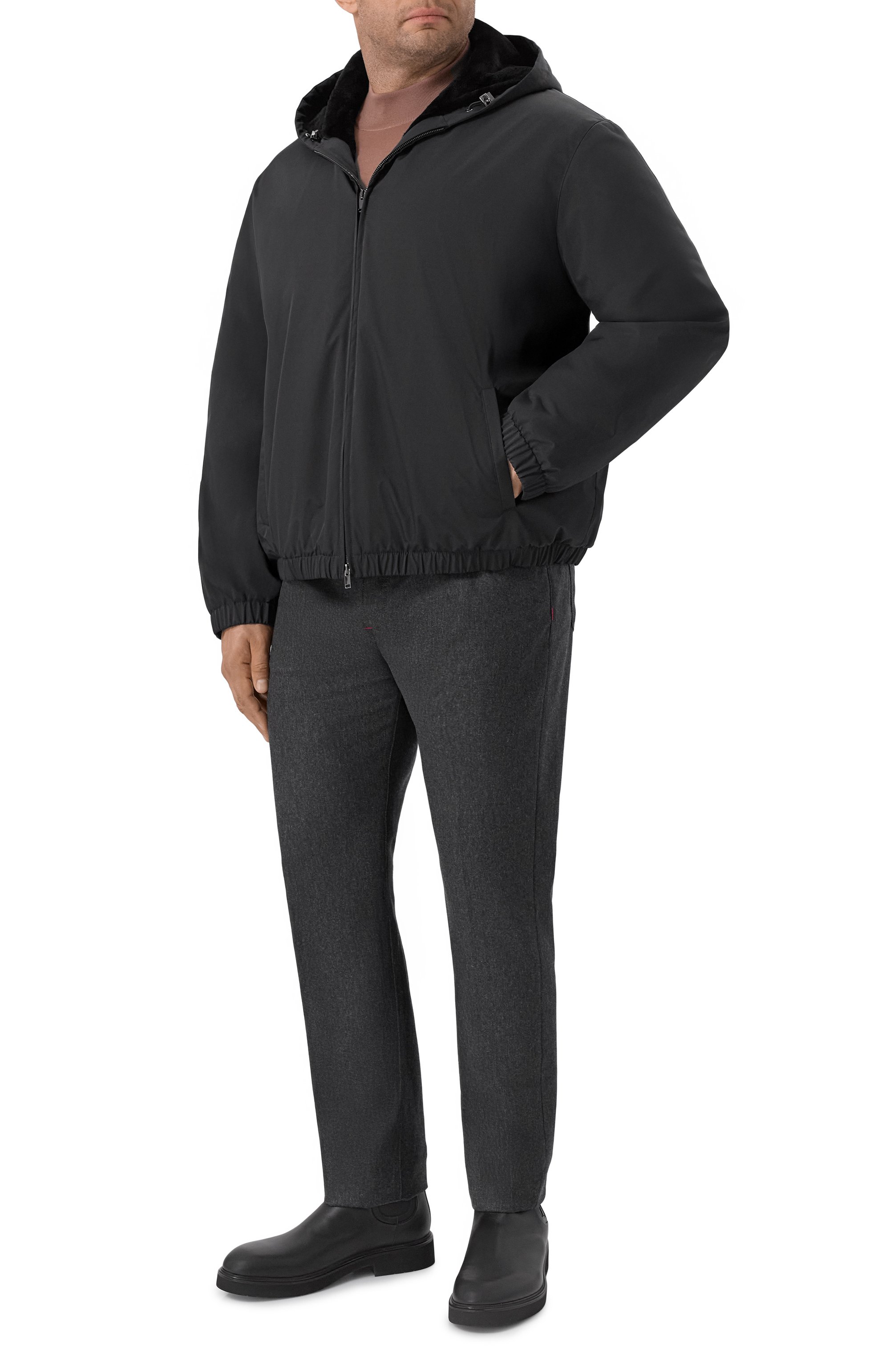 Пуховый бомбер с подкладкой из норки MVST, арт. FTECK-ME5635-4V BS, фото 2