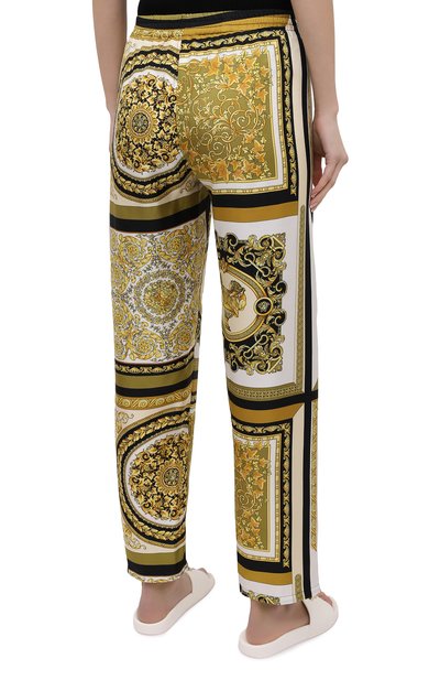 Шелковые брюки VERSACE, арт. AUD05057/1F00508, фото 4