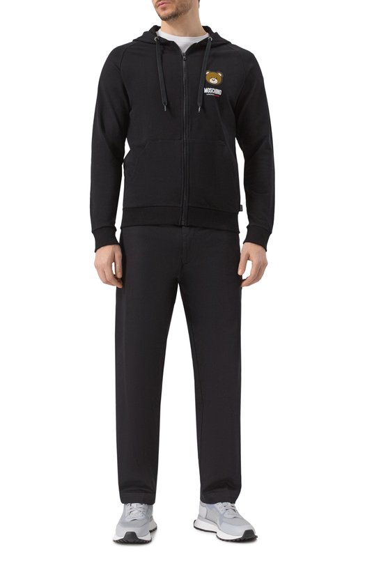Хлопковая толстовка Moschino A1789/4409 Чёрный  A1789/4409 Фото 2