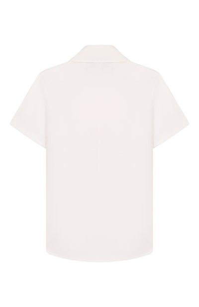 Хлопковая блузка ELIE SAAB KIDS молочного цвета по цене 39950 руб., арт. EFCA031/TS0724_001, фото 2 Хлопковая блузка ELIE SAAB KIDS, арт. EFCA031/TS0724_001, фото 2