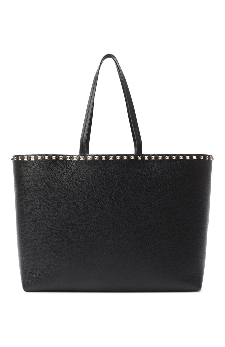 Женская сумка-тоут rockstud VALENTINO черного цвета, арт. ZW2B0B70/VSF | Фото 6 (Материал: Натуральная кожа; Размер: large)