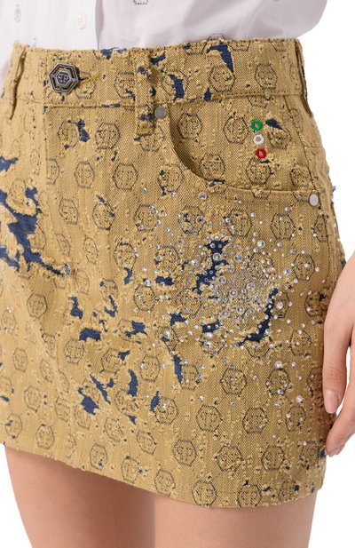 Джинсовая юбка PHILIPP PLEIN, арт. SAFC WDV0242 PDE004N, фото 5