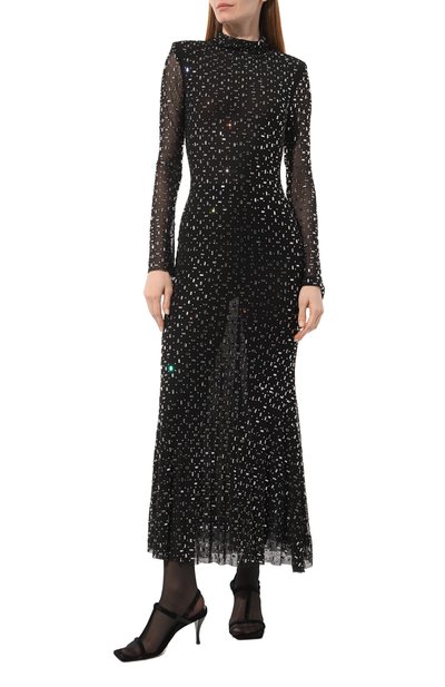 Платье с отделкой стразами SELF-PORTRAIT, арт. AW23-092MA-B, фото 3